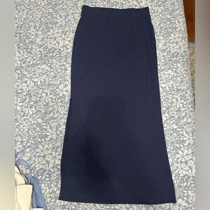 Elegant Navy Maxi Skirt